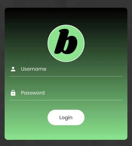BetPro login screen with username, password and Login button